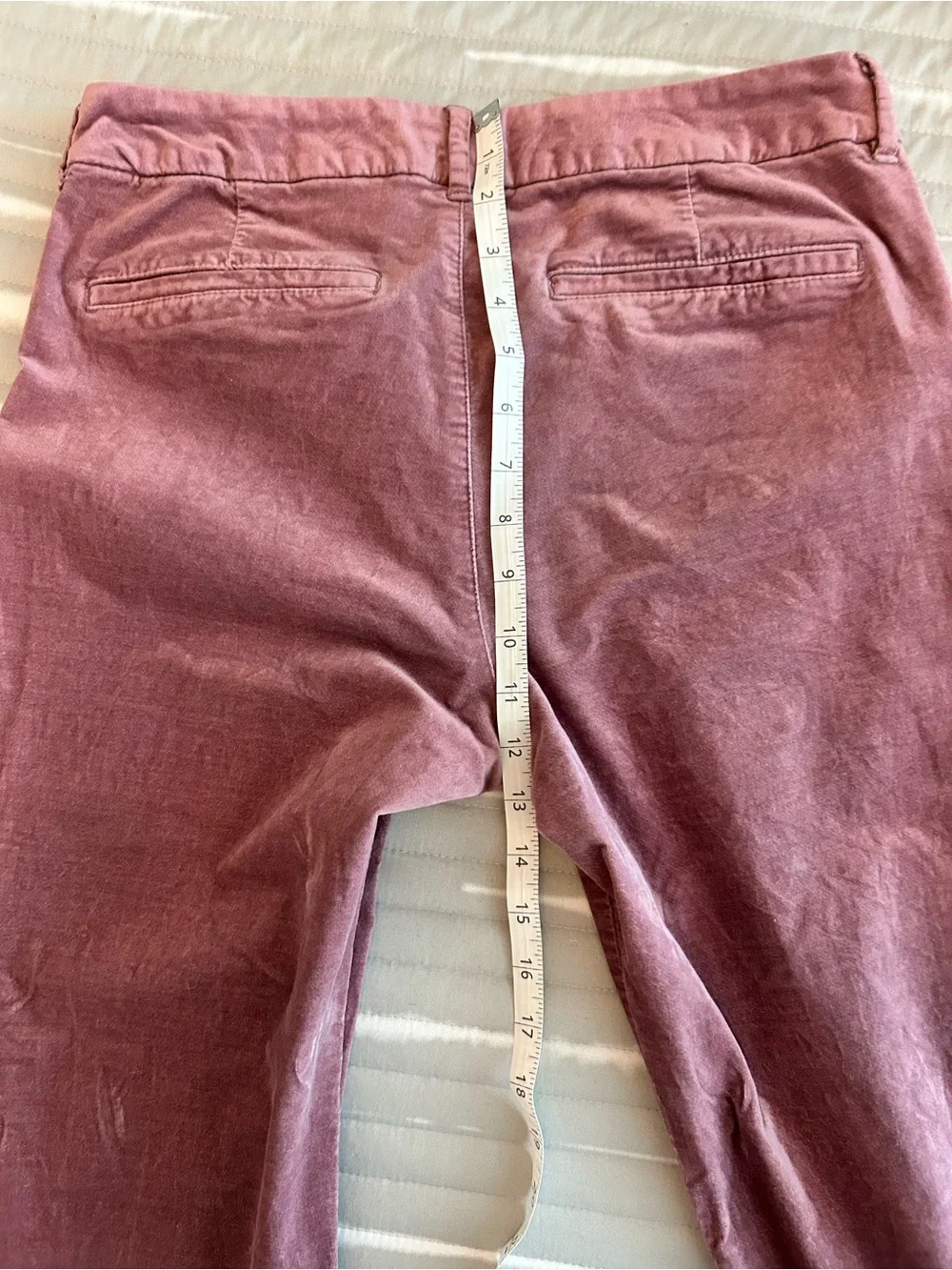 Old Navy Pixie Soft Velour Pants Pink Mauve Size 8